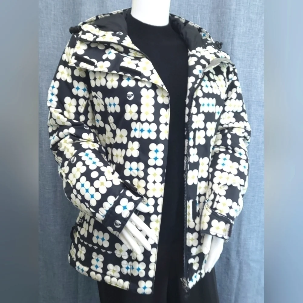 ROXY SNOWBOARD JACKET 5000 Line Snowboarding Utility Jacket Size XS Multi Color